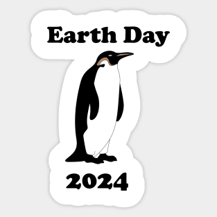 Earth Day Penguin 2024 Sticker
